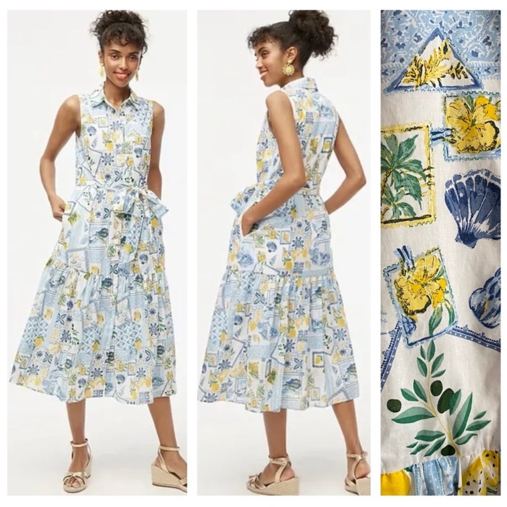 Sleeveless Floral Print Dress